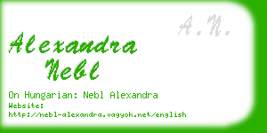 alexandra nebl business card